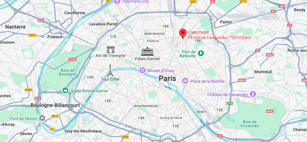 Copymage, 74 rue de l'Acqueduc 75010 Paris