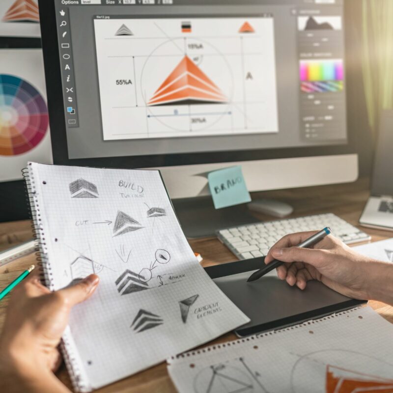 Avant que nous discutions ensemble de l’impression de vos supports de communication, vous avez conçu vos cartes de visite, vos stickers, vos affiches ou encore vos catalogues promotionnels à l’aide d’un logiciel de publication assistée par ordinateur, aussi appelé logiciel de PAO. 49 PAO 1 8